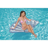 bestway float n fashion iridescent shell lounge